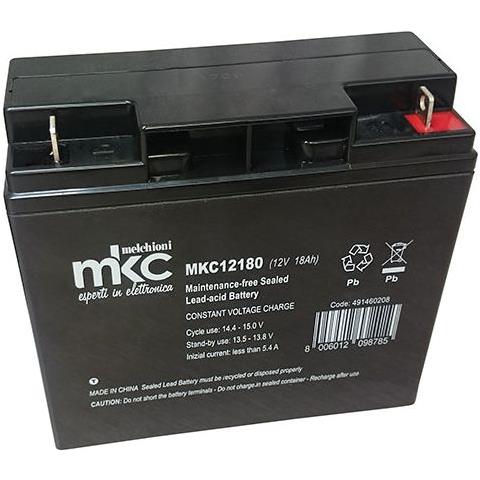Melchioni Mkc Mkc12180 Batterie Ermetica Al Piombo Vrla Agm 12v 18ah T3 Ups Allarmi Veicoli - Foto 1
