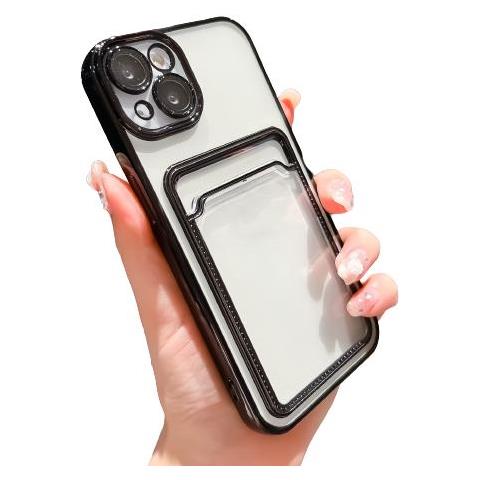 Custodia Per Telefono Paraurti Protettivo Sul Retro Con Protezione Completa Dell'obiettivo Del Telefono Nero Iphone 13 - Foto 1