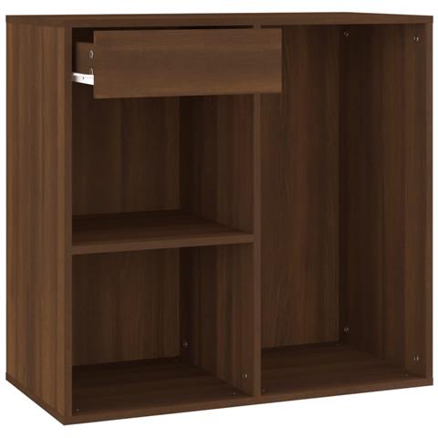 Toeletta Con Led E Armadietto Rovere Marrone Legno Multistrato - Foto 11