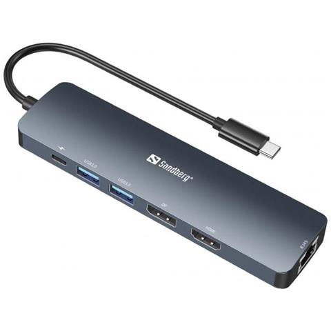 136-43 Hub Di Interfaccia Usb 3.2 Gen 1 (3.1 Gen 1) Type-c Grigio - Foto 1