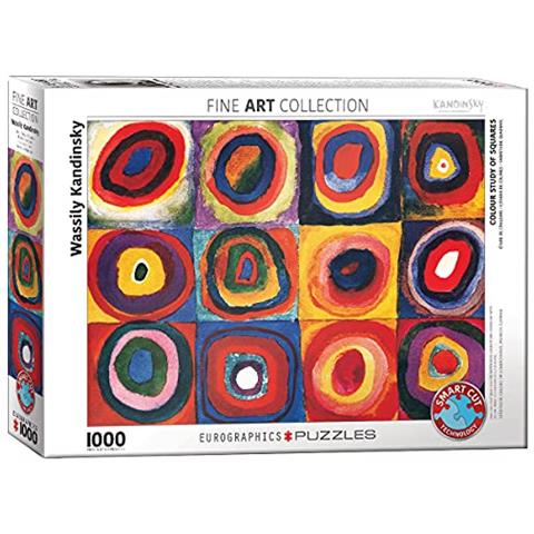 Studio Sui Colori Dei Quadrati E Dei Cerchi, 1913 Di Kandinsky Puzzle (1000 Pezzi), Modello: 6000-1323, Rosso - Foto 1