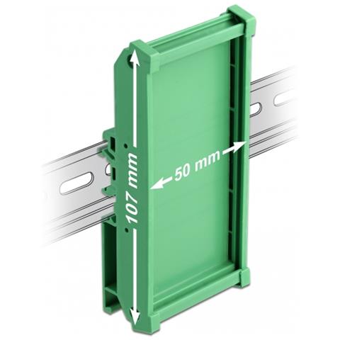 Portascheda (107 mm) per guida DIN lungo 5 cm - Foto 2