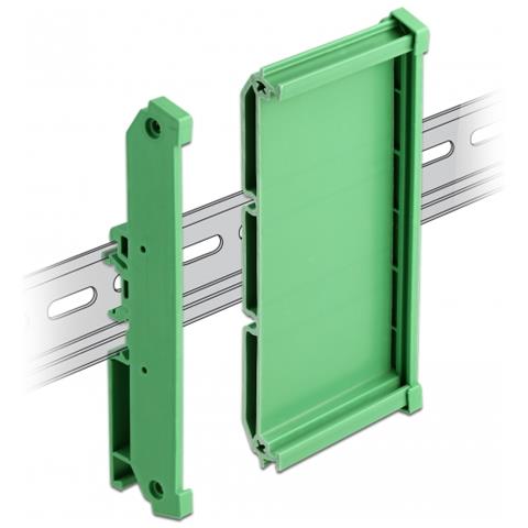 Portascheda (107 mm) per guida DIN lungo 5 cm - Foto 1