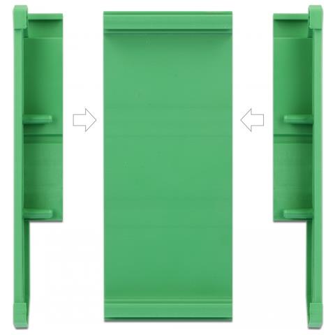 Portascheda (107 mm) per guida DIN lungo 5 cm - Foto 5