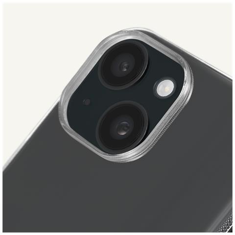 Cover Per Iphone 15 Silicone Sottile 0,25 Mm Flessibile, Trasparente - Foto 5