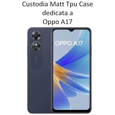 Custodia Tpu Silicone Cover Case Per Oppo A17 Cph2477 Black - Foto 2