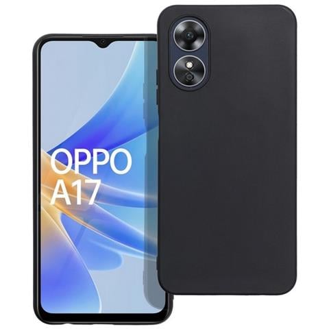 Custodia Tpu Silicone Cover Case Per Oppo A17 Cph2477 Black - Foto 1
