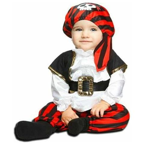 Costume Per Neonati 0-6 Mesi Pirata Bianco Multicolore (4 Pezzi) - Foto 1