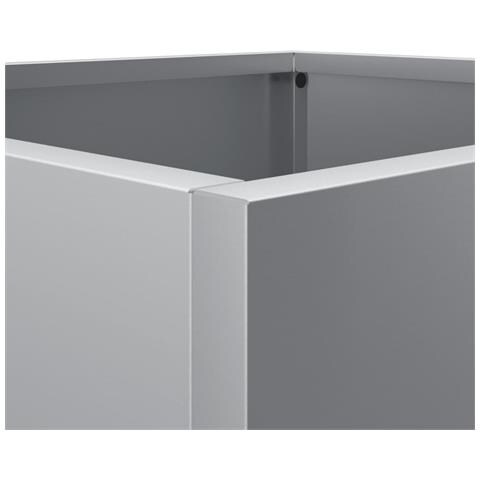 Fioriera Argento 32x29x75 cm in Acciaio Zincato - Foto 10