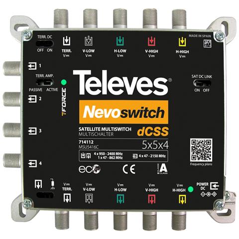 714112 multinterruttore satellitare 5 ingressi 4 uscite - Foto 1