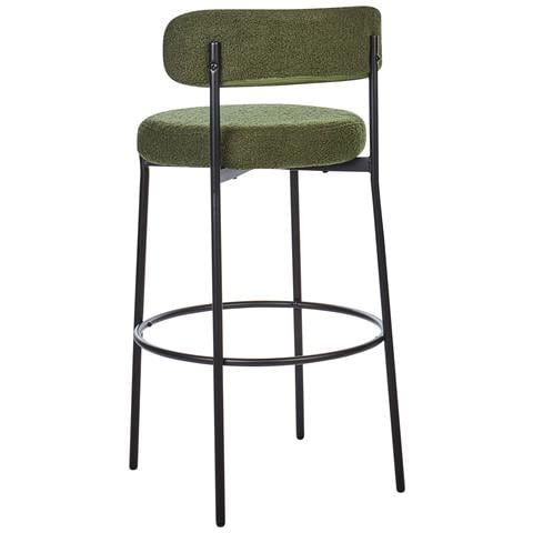 Set Di 2 Sedie Alte Allison Bouclé Verde - Foto 2