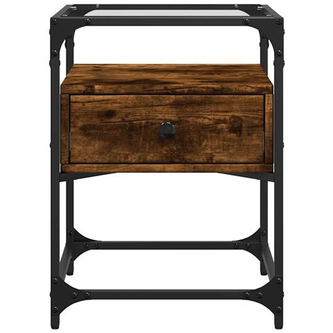 Comodini 2 Pz Rovere Fumo 40x40x55 Cm In Legno Multistrato - Foto 10