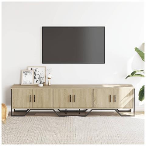 Mobile Porta Tv Rovere Sonoma 180x34x41 Cm Legno Multistrato - Foto 3