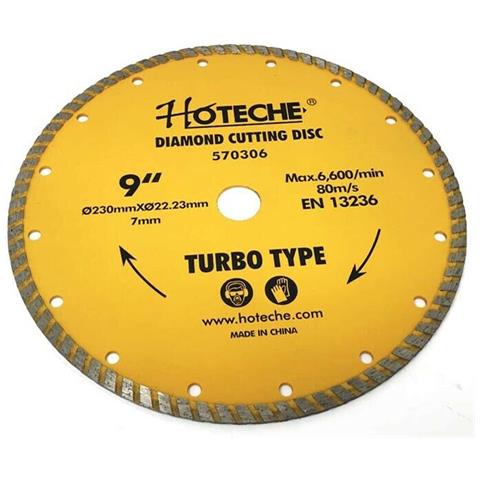 Disco Diamantato 230 Mm Per Smerigliatrice Lama Taglia Cemento Marmo - Foto 1