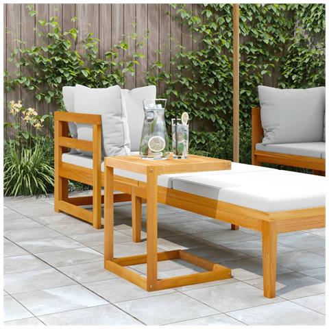 Tavolo A C 42x40x50 Cm In Legno Massello Di Acacia - Foto 3