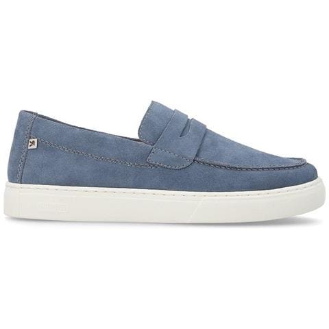Classic Sneakers Pelle Scamosciata /nabuk Scarpe Uomo Blu Eu 44, U0703-14 - Foto 2