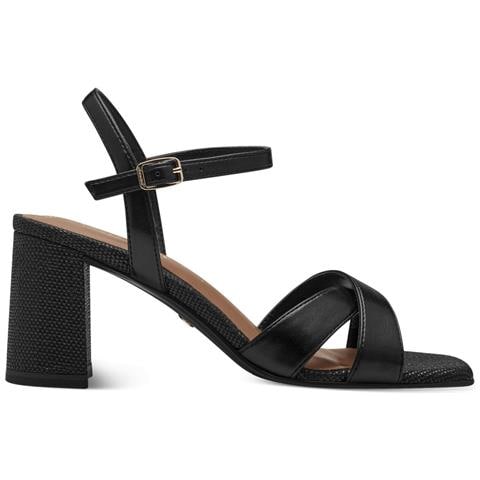 Black Elegant Open Sandals Sandali Sintetico E Tessile Scarpe Donna Nero Eu 38, 1-28320-42 001 - Foto 2