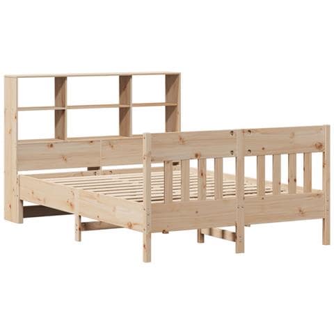 Letto Senza Materasso 140x190 Cm In Legno Massello Di Pino - Foto 3