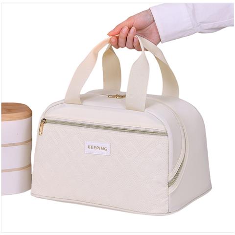 Borsa Termica Per Il Pranzo Da Lavoro Beige - Foto 2