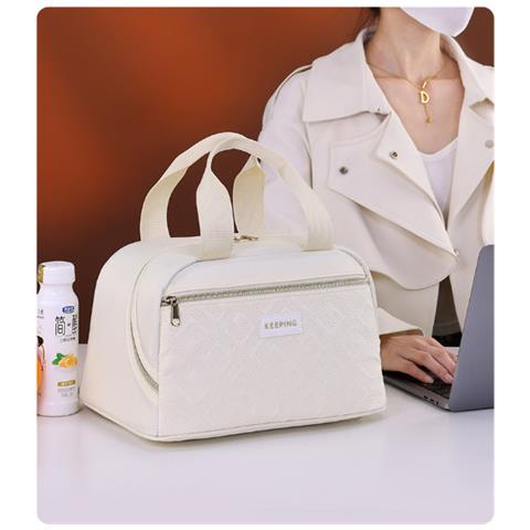 Borsa Termica Per Il Pranzo Da Lavoro Beige - Foto 13