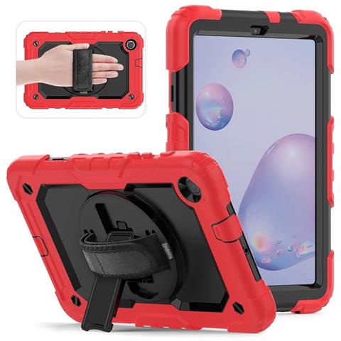 Custodia Per Samsung Galaxy Tab A 8.4” Supporto E Tracolla Rossa - Foto 1