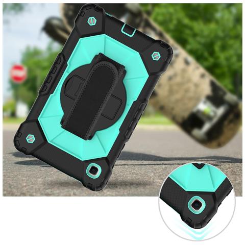 Custodia Per Samsung Galaxy Tab A 8"" Con Supporto E Tracolla Verde - Foto 4