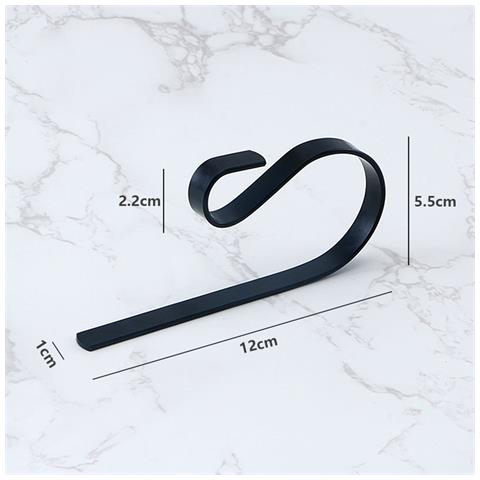 Set Di 10 Ganci In Acciaio Inossidabile Da 12 Cm - Appendi Calze Natalizie E Da Camino Black - Foto 5