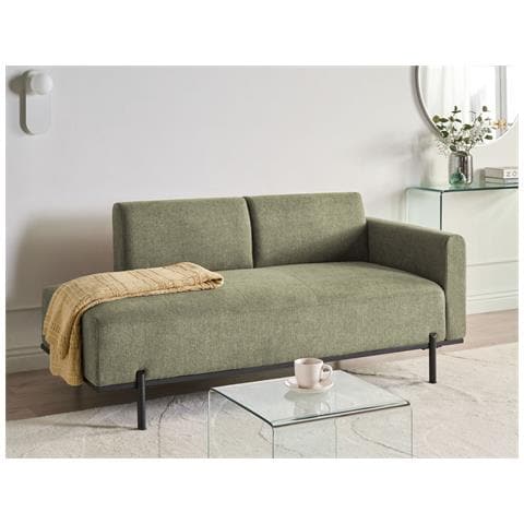 Chaise Longue Savasse Lino Sintetico Verde - Foto 1