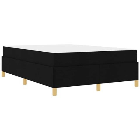 Letto a molle Nero e Bianco e Nero 160 x 200 cm Tessuto - Foto 1