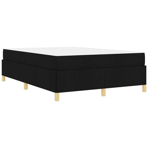 Letto a molle Nero e Bianco e Nero 160 x 200 cm Tessuto - Foto 9