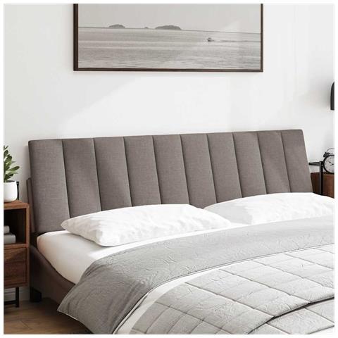 Cuscino Testiera Tortora 180 cm in Tessuto - Foto 2