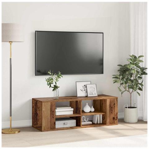 Mobile TV da Muro Legno vecchio 102 x 35 x 35 cm - Foto 2