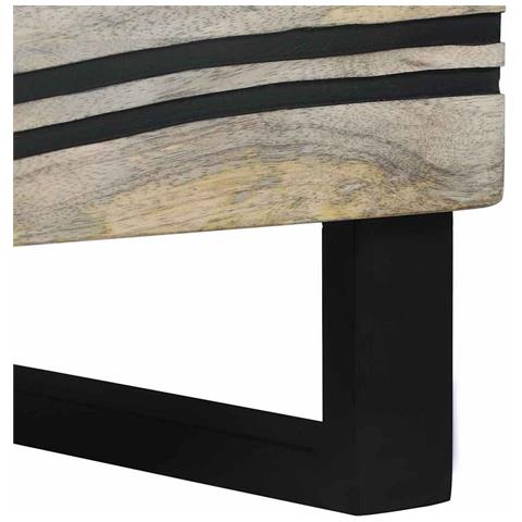 Armadio da Notte 2 pcs Bianco e nero 40 x 33 x 46 cm - Foto 9