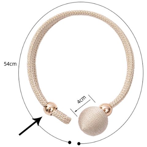 Set Di 2 Fermatenda Decorativi A Sfera - Eleganti Accessori Per Tende Grey - Foto 4