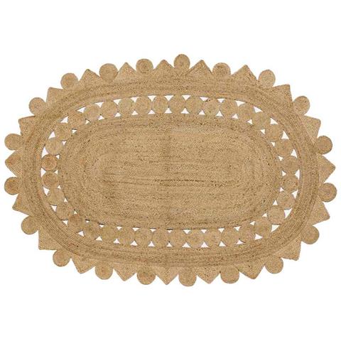 Tappeto Beige 205 x 305 cm Juta - Foto 1