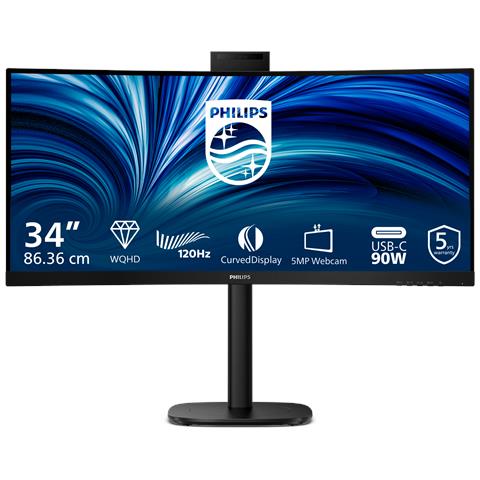 Monitor 34" VA Curvo 34B2U3600CH / 00 Wide Quad HD Tempo di risposta 4 ms - Foto 1