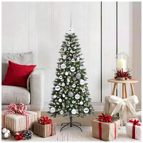 Albero di Natale artificiale con 150 LED Verde 120 cm - Foto 2