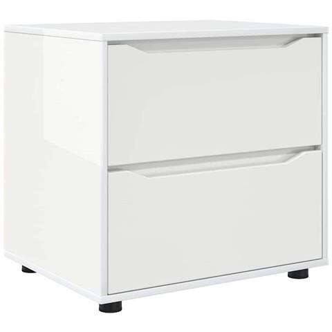 Armadio Bianco Lucido 60 x 48 x 57 cm Legno multistrato - Foto 1