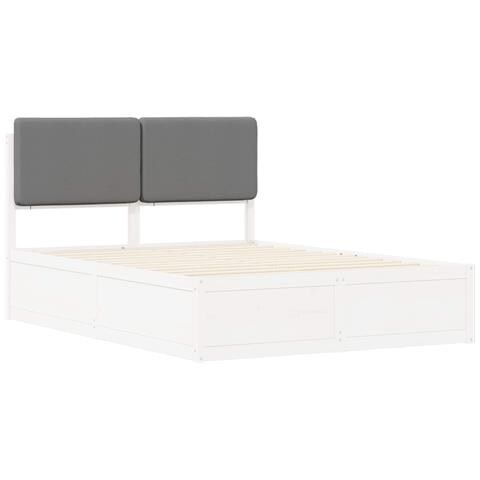 Letto con Testiera Rivestita Grigio chiaro 180 x 200 cm - Foto 1