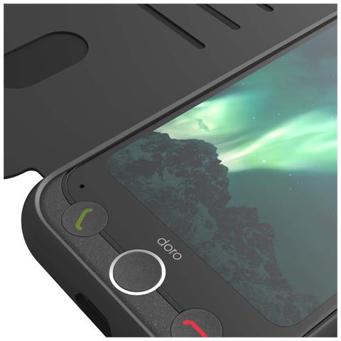 Custodia Folio Per Aurora A31 Con 3 Scomparti Per Carte E Chiusura Magnetica, Grafite - Foto 4