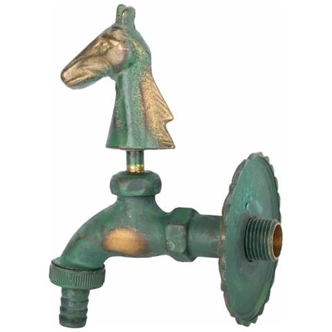 Rubinetto Da Giardino Nostalgico Con Testa Di Cavallo - Foto 2
