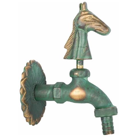 Rubinetto Da Giardino Nostalgico Con Testa Di Cavallo - Foto 1