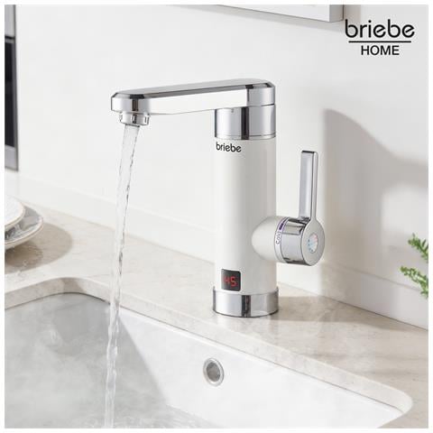 Ih1203 Rubinetto Elettrico Con Scaldabagno Istantaneo, Acqua Calda Subito Display 3600w Bianco - Foto 2