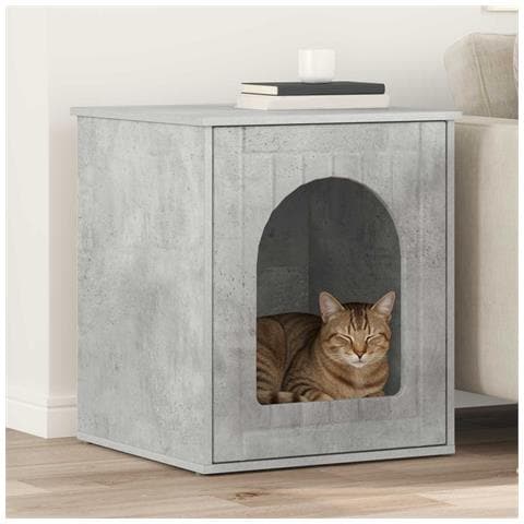 Casa per Gatti Calcestruzzo 53 x 52 x 62 cm Legno multistrato - Foto 2