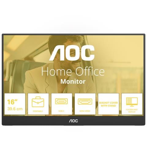 16T20E2 TV e monitor portatile Nero 39,6 cm (15.6") LED 1920 x 1080 Pixel - Foto 1