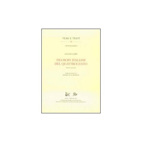 Eugenio Garin - Filosofi italiani del Quattrocento. Ediz. anastatica - Foto 1