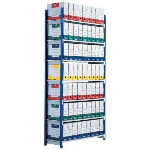 Scaffale Aggiunta in Acciaio 5 Ripiani Misura 125 x 35 x 200cm - Foto 1