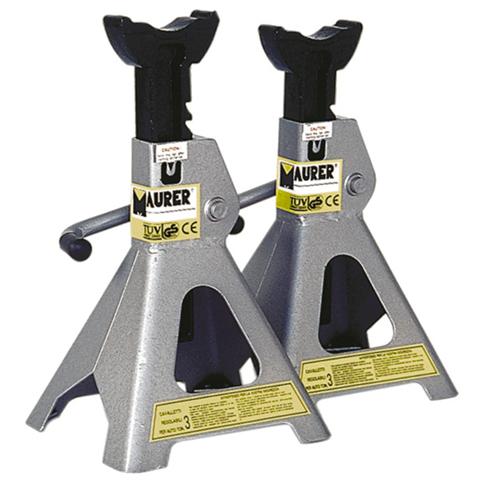 Cavalletti auto regolazione a cremagliera portata 3000Kg Max H 417 mm 2 Pz - Foto 1