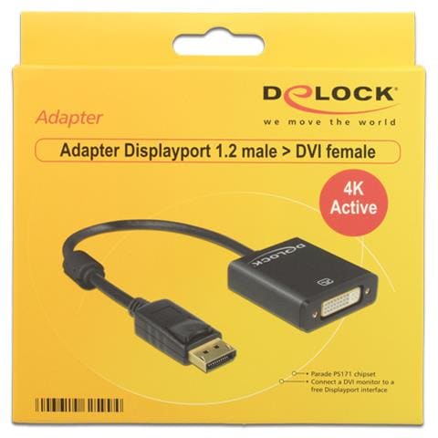 62599 Displayport 1.2 DVI-I 24+5 Nero cavo di interfaccia e adattatore - Foto 1