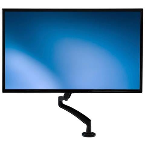 Supporto slim per Monitor LCD LED Schermo Display - Braccio Regolabile in altezza con sistema gestione cavi - Foto 6